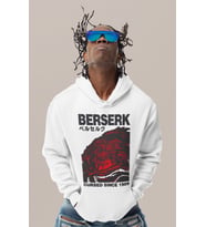 Berserk Guts Baskılı Unisex Oversize Anime Karakter Hoodie