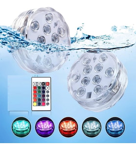 VIP HAVUZ IŞIĞI RGB SUBMERSİBLE LED LİGHT IP68 16 COLORS SU GEÇİRMEZ RGB KUMANDALI RENKLİ LED IŞIK