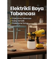 Şarjlı Boya Tabancası Ergonomik Tasarım Yüksek Verimli Püskürtme Sistemi