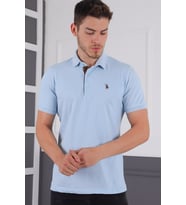 T8581 DEWBERRY ERKEK T-SHIRT-MAVİ