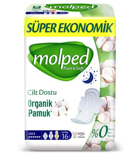 Pure&Soft Gece Ped Süper Eko 16 Adet