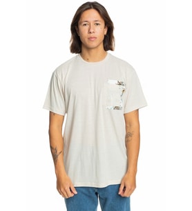 Quiksilver Behind Wave Erkek Tişört EQYKT04336-11492 (Bej)