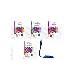 Karekök Yayınları 8 Sınıf Kazandıran Sözel FUL Tam Set Soru Bankaları + Kitap Okuma Işığı Hediye (Çok Renkli)