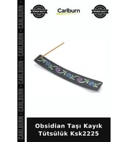 Özel Üretim Doğal Dekoratif Hediyelik Mistik Obsidian Taşı Kayık Tütsülük