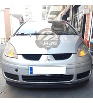 Mitsubishi Colt 2005-2009 Uyumlu H lip Esnek Ön Lip 2 Parça Karlık Ön Ek Tampon Altı Dil