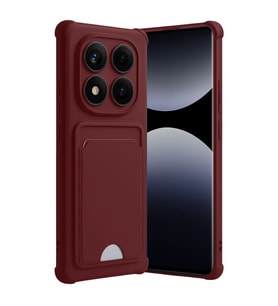 Xiaomi Redmi Note 14 Pro Plus Kelvin Kartvizitli Silikon - Bordo