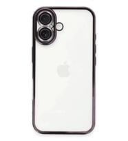 Newface Apple iPhone 16 Plus Kılıf Razer Lensli Silikon - Mor