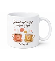 Kişiye Özel Sıcak Sohbet Temalı Baskılı Kupa Bardak Hediye