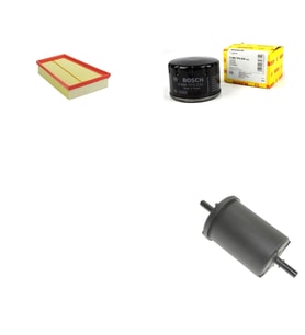 Bosch Filtre Bakım Seti Renault Megane II 2.0 Benzinli 2002-2009 Hava + Yağ f. + Yakıt Filtre Bosch