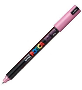 UNİ POSCA SU BAZLI POSTER MARKER 0.7  PC-1MR 0.7 METALİK PEMBE