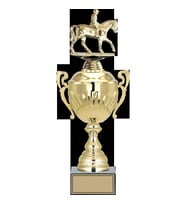 ODAK KUPA - Figürlü Kupalar - At / Binici Figürlü Kupalar FG-089 C - 42 cm