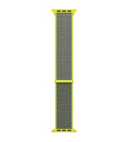 Microsonic Apple Watch Series 7 45mm Hasırlı Kordon Woven Sport Loop Koyu Yeşil