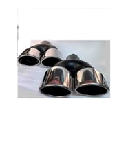 90 Mm Yassı Kesik Çiftli Sağ Sol Takım Egzoz Ucu
