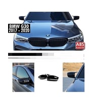bmw g30 parlak siyah batman-yarasa ayna kapağı
