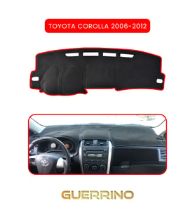 TOYOTA Corolla (2006-2012) TORPİDO KORUMA HALISI KIRMIZI KENAR