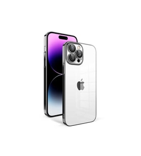 Apple iPhone 14 Pro Max Uyumlu Kılıf Kamera Korumalı Renkli Çerçeveli Zore Garaj Kapak