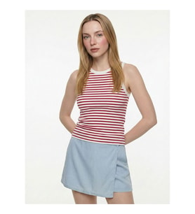 Loft Slim Fit Kırmızı Kadın Kolsuz T-shirt LF2043602