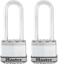 Master Lock M1Xtlj Magnum Anahtarlı Ağır Hizmet Tipi Asma Kilit, 2'Li Paket Anahtarlı-Benzeri