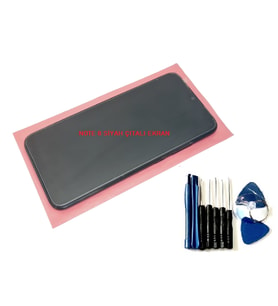 Xiaomi Redmi NOTE 8 Uyumlu Lcd Ekran Dokunmatik Servis (ÇITALI SİYAH) Tamir Seti