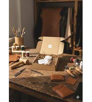 El Yapımı Deri Tablet Organizer Kılıfı – 8.5 İnç Tablet Uyumlu