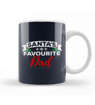 Santas Favourite Dad Christmas Kupa Bardak Porselen