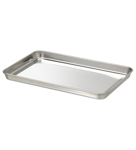 IKEA GRILLTIDER paslanmaz çelik 30x20 cm barbekü tepsisi (Gümüş)