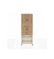 Arges Dolap 4 Raflı 3 Çekmeceli 2 Kapaklı 88x30x243 Aytaşı-Çam