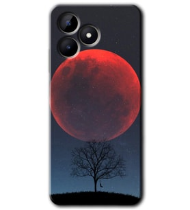 Realme C53 Kılıf HD Desen Baskılı Kılıf - Kanlı Ay