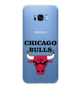 Samsung Galaxy S8 Plus Kapak Chicago Bulls Tasarımlı Şeffaf Silikon Kılıf