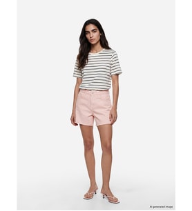 LCW Jeans Pembe Yüksek Bel Kadın Jean Şort