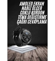 Çok Tercih Edilen Akıllı Saat Amoled Ekran Nabız Sensörü Gps Uyumlu Adımsayar