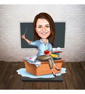 ogretmen hediyesi ögretmen biblosu karikatür ögretmen