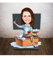 ogretmen hediyesi ögretmen biblosu karikatür ögretmen