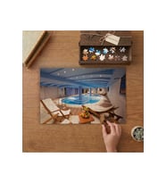 Kapalı Havuz Tasarımı 240 parça Ahşap Puzzle Ahşap Kutuda MP00215