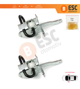 BMW 3 E36 Coupe Convertible 1990-1999 51218161782 İçin 2 EA Sağ ve Sol Kapı Gergi Yayı
