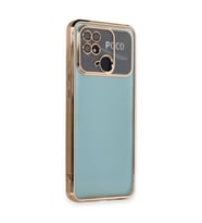 Xiaomi Redmi 10c Kılıf Razer Lensli Silikon - Gold