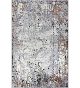 Eliana Home Baskılı, Yıkanabilir Kaymaz Taban Salon Halısı LNA0409 100x150 cm (Gri)
