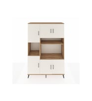 Hyperion Dolap 9 Raflı 6 Kapaklı 132x44x195 Çam-Aytaşı/Çam