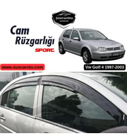 Vw Golf 4 1997-2003 Uyumlu Mugen Cam Rüzgarlığı Seti Piano Black 4'lü İthal