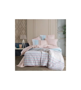 Kingsize Poplin Nevresim Trella Turkuaz