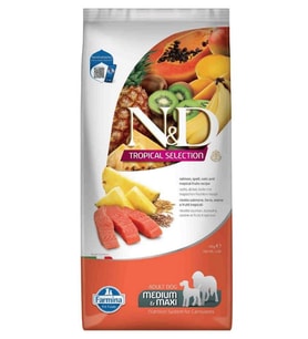 N&D Tropical Selection Somonlu Orta ve Büyük Irk Yetişkin Köpek Maması 10kg