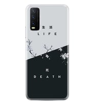 Vivo Y20 Kılıf Desenli Silikon Life and Death 1339