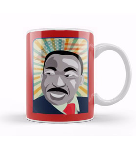 MLK Make His Dreams Reality Black History Month Blm Black Lives Matter Kupa Bardak Porselen