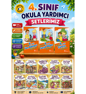 4.Sınıf Çıtır Çıtır Türkçe + Fen Bilimleri + Sosyal Bilgiler + Mor Dinozor Kıvılcım Hikaye Seti