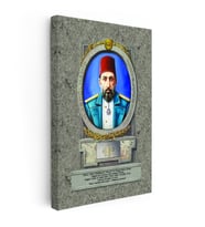 Kanvas Tablo Sultan II Abdülhamid Portresi Osmanlı Tablosu Ev Ofis Duvar Dekoru