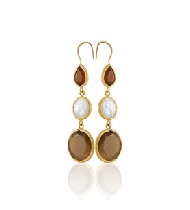 Kadir Jewellery 22 Ayar Altın Kaplama Kadın İnci Küpe -El İşçiliği Ve Hipoalerjenik Küpe