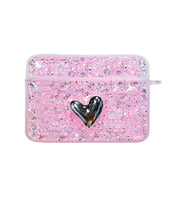 Microsonic AirPods Pro Kılıf Glitter Shiny Pembe (Pembe)