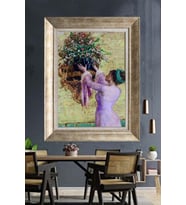 GÜMÜŞ ÇERÇEVELİ PASPARTULU TABLO C657