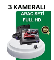 Gece Görüşü Destekli 1080P Full HD Çözünürlüklü Araç İçi Kamera