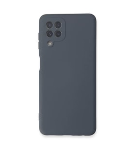 Samsung Galaxy A22 Kılıf Nano içi Kadife Silikon - Gri
